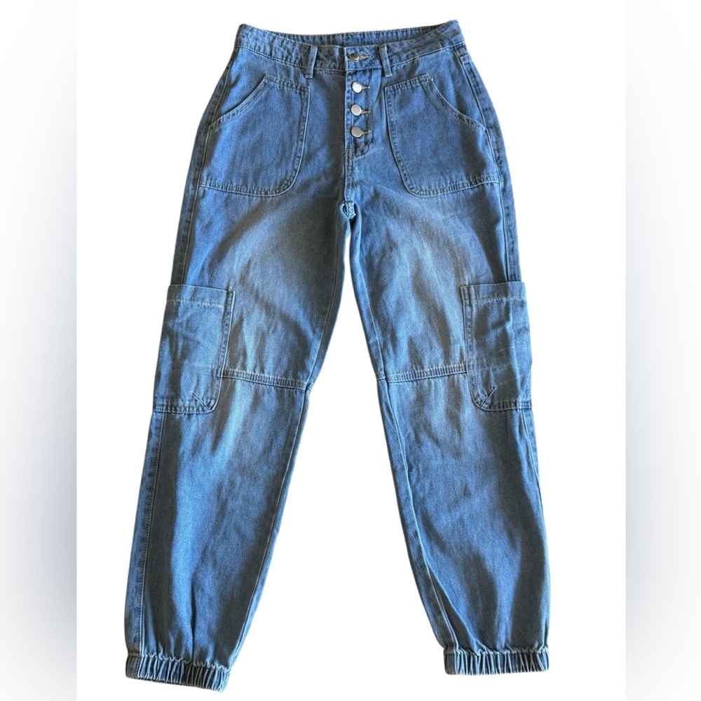 High-Rise Light Blue Women’s Denim Jeans Size Small - Picture 5 of 7